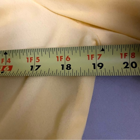 Streetwear Society Butter Yellow Sheer Long Sleeve Off The Shoulder Crop Top Y2K - Picture 5 of 6